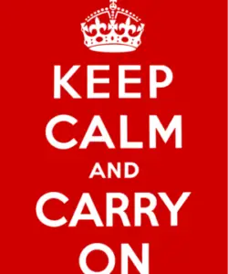 Keep calm and carry on gif