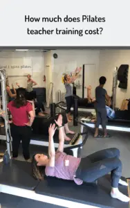 pilates teacher trainees working with Erin Myers