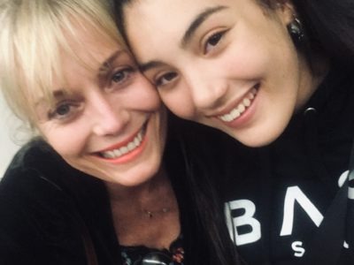 pilates teacher teaches daughter