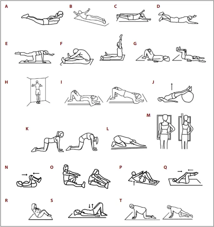 Pilates exercises